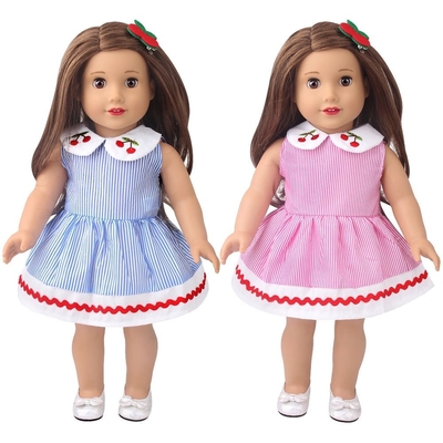 18인치 미국 인형 OEM 오리지널 디자인 다른 의상 스타일 케이스 쇼