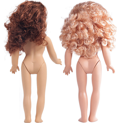 커스텀 의상 의상 18인치 아프리카계 미국인 인형 45cm 소녀 인형 하얀 갈색 피부